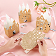 Cajas de dulces de brillo de papel de forma de castillo CON-WH0083-12-5