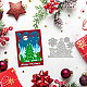 Globleland 3 Juego de 9 piezas de troqueles de corte de marco de Papá Noel de Navidad para álbum de recortes diy DIY-WH0309-1228-3