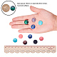 18 Kinds Natural & Synthetic Gemstone Cabochons G-PH0034-24-3