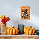CREATCABIN Happy Halloween Tin Signs Pumpkin Ghosts Car Retro Funny Metal Sign Vintage Poster Wall Art for Kitchen Garden Bathroom Farm Home Coffee Decor Tin Sign 8 x 12 Inch AJEW-WH0157-433-5