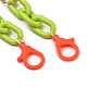 Collares de cadena de aluminio y acrílico personalizados NJEW-JN02911-01-3