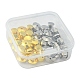 32Pcs 2 Colors Alloy Locking Pin Backs FIND-YW0001-84-7
