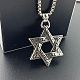 Модные мужские подвески в виде звезды Давида из нержавеющей стали 304 KY0460-2