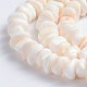 Brins de perles de coquillage rose naturel SSHEL-L016-19-2