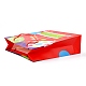 誕生日のテーマ長方形の紙袋  ハンドル付き  ギフトバッグやショッピングバッグ用  ケーキの模様  26x10x32cm CARB-E004-03G-3