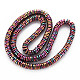 Electroplate Non-magnetic Synthetic Hematite Beads Strands G-N0321-07G-2