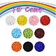 8000Pcs 10 Colors 12/0 Glass Seed Beads SEED-YW0001-33A-2