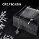 Creatcabin collier pendentif en argent sterling plaqué rhodium 925 SJEW-CN0001-06-6