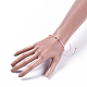 Bracelets de perles tressées en fil de nylon ajustable BJEW-JB04379-5