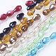 Electroplate Glass Beads Strands EGLA-R008-6x4mm-M-1