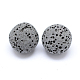 Perles de pierre de lave naturelle non cirées G-F325-8mm-18-1