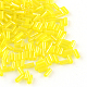 Tube AB-Color Plated Glass Bugle Beads X-SEED-R011-170-1
