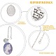 SuperZubehör Bausatz für Halsketten mit ovalem Fotoanhänger zum Selbermachen DIY-FH0004-62-5