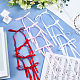 50 шт. полиэстеровый бант для украшения вечеринки&nbsp;DIY-GF0011-78C-6