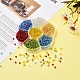 7 Colors Glass Round Seed Beads SEED-YW0001-24C-01-5