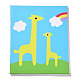 Arte creativo del botón de la resina del patrón de la jirafa de diy DIY-Z007-42-3