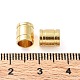 304ステンレススチールコードの端部キャップ  コラム  ゴールドカラー  7x6mm  穴：5mm STAS-F139-060G-6MM-3