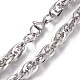 304 Stainless Steel Rope Chain Bracelets BJEW-I274-07S-2