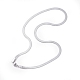 Colliers de chaînes de serpent en 304 acier inoxydable NJEW-O058-29P-2