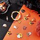 Sunnyclue 24 pièces 12 style halloween thème alliage pendentifs en émail ENAM-SC0003-30-4