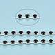 Серебряные латунные цепочки со стразами из латуни CHC-N020-12B-05-2