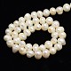 Natural Cultured Freshwater Pearl Beads Strands PEAR-L001-C-08-3