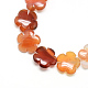 Dyed Natural Red Agate Bead Strands G-T003-16mm-10-1