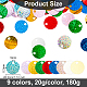 OLYCRAFT 180g 9 Style Large Sequins with Hole Flat Round Sequin Paillettes 1.1 Inch PVC Laser Round Paillettes Applique Embellishment Sequins for Jewelry Making DIY Sewing Crafts DIY-OC0010-72-2