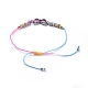 Adjustable Nylon Cord Link Bracelets BJEW-JB04943-M-6