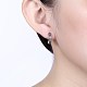 Brass Micro Pave Cubic Zirconia Hoop Earrings EJEW-BB26458-1-2