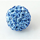 Polymer Clay Rhinestone Beads RB-H284-6MM-2-1