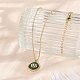 Ожерелья с подвеской в виде созвездия из нержавеющей стали 304 с микропаве из кубического циркония NJEW-R021-01G-04-3