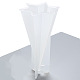 Diy moldes de plástico de vela de aromaterapia piramidal de seis lados DIY-F048-05-4