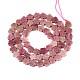 Природные родонит бисер нитей G-N257-24A-09-3