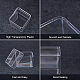 BENECREAT 10 Pack Large Square High Transparency Plastic Bead Storage Containers Box Drawer Organizers for Beauty supplies CON-BC0004-24B-5