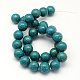 Dyed Synthetic Turquoise Round Bead Strands TURQ-Q100-12A-04-2