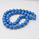 Chapelets de perles en turquoise synthétique TURQ-H038-6mm-XXS22-1