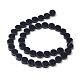 Natural Black Onyx Beads Strands G-K282-04A-2