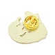 動物エナメルピン  衣類用バックパック用の軽金合金バッジ  猫の模様  28x27x1.5mm JEWB-I022-01B-2