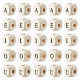 Kissitty 250 pièces 5 styles imprimés perles en bois de schima naturel WOOD-KS0001-23-1