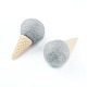 Fournitures d'artisanat de crème glacée en feutre de laine DIY-I031-A11-2