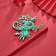 Chinese Style Alloy Enamel Chandelier Components Links X-ENAM-E329-65C-G-8