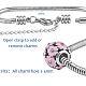 304 acero inoxidable serpiente europea cadenas pulseras STAS-PH0006-03C-2