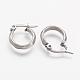 304 Stainless Steel Hoop Earrings BJEW-N0039-06P-2