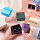 Magibeads 12pcs 6 couleurs carré avec boîte à bijoux en carton motif bowknot CON-MB0001-08-5