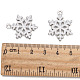 Lega fiocco di neve ciondoli smaltati X-ENAM-R041-34-2