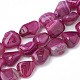 Chapelets de perles en agate à rayures naturelles/agates à bandes G-S299-84B-1