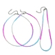 Facettierte Unterlegscheibe-Glasperlen-Halskette für Frauen NJEW-M208-01K-2