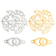 DICOSMETIC 20Pcs 2 Colors Handcuff Connectors Mini Handcuff Charms Stainless Steel Handcuff Shape Pendants Thin Flat Handcuff Links Charms for Necklace Earring Bracelet Jewelry Making STAS-DC0009-16-1