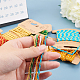 3層ナイロン糸  メタリックコード付き  ジュエリー作りのための  ミックスカラー  1.5mm  3メートル/カードについて  6色  1枚/カラー  6枚/袋 NWIR-PH0001-45-7